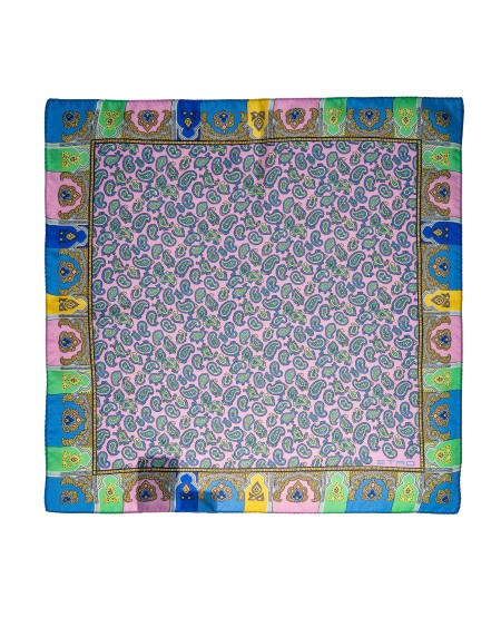 Shop ETRO  Pochette: Etro silk pocket handkerchief.
Dimensions: 45 x 45.
Composition: 100% silk.
Made in Italy.. 1T199 8100-0651